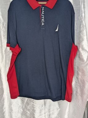 Nautica Men’s Navy & Red Polo Shirt
